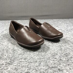 Easy Spirit Searlie 3 Shoes Womens 9 Brown Slip On Comfort Casual Flats